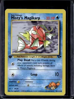 2000 Pokemon Gym Challenge 1st Edition Misty's Magikarp #88/132 - Image 1