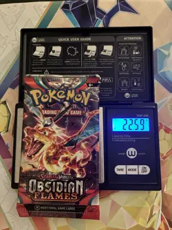 VERY HEAVY! 22.59Gram Obsidian Flames Pokemon TCG Factory Sealed Booster Pack!!! - Image 1