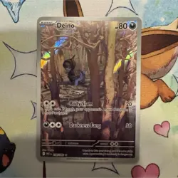 Pokemon Deino 146/086 Sv: White Flare Illustration Rare Holo 80 HP - Image 1