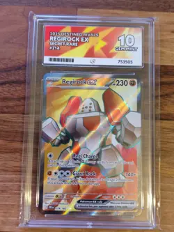 Regirock EX 214/182 - Destined Rivals - Pokemon TCG - Ace 10 Gem Mint - Image 1