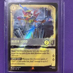 Disney Lorcana TCG Robin Hood - Ephemeral Archer Rare Cold Foil Whispers 171/204 - Image 1