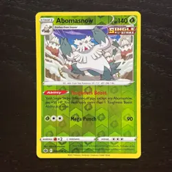 Abomasnow 010/198 Pokemon Chilling Reign Sword & Shield Reverse Holo Rare NM - Image 1