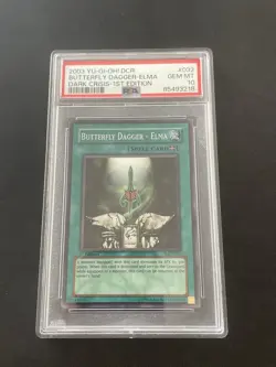 Butterfly Dagger - Elma DCR-032 1st Edition - Super Rare Yugioh PSA 10 Gem Mint - Image 1