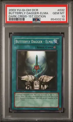 Butterfly Dagger - Elma DCR-032 1st Edition - Super Rare Yugioh PSA 10 Gem Mint - Image 3
