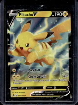 2019-2023 Pokemon SWSH Black Star Promos Pikachu V #SWSH063 - Image 1