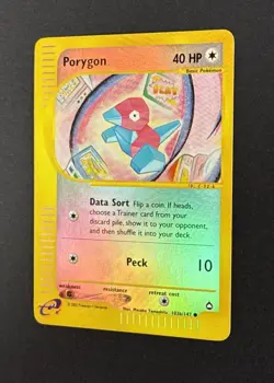Porygon 103b/147 Reverse Holo Foil 2002 WOTC Pokemon Aquapolis - Image 3