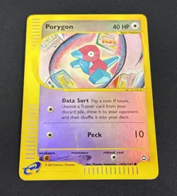Porygon 103b/147 Reverse Holo Foil 2002 WOTC Pokemon Aquapolis - Image 4