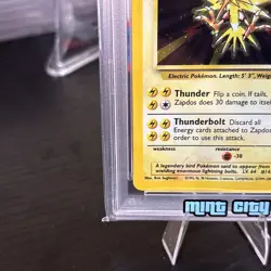 2000 POKEMON GAME BASE II #20 ZAPDOS-HOLO PSA 7 - Image 3