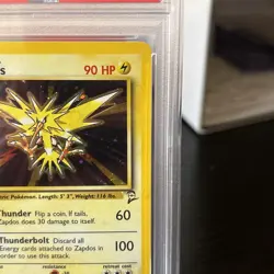 2000 POKEMON GAME BASE II #20 ZAPDOS-HOLO PSA 7 - Image 5