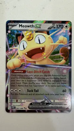 Meowth EX #062/088 | Double Rare | Pokemon ME03: Perfect Order | Holo | NM - Image 3