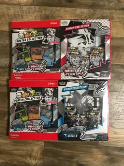 Pokemon Black Bolt and White Flare Binder + Poster Collection Sam's Club Bundles - Image 1