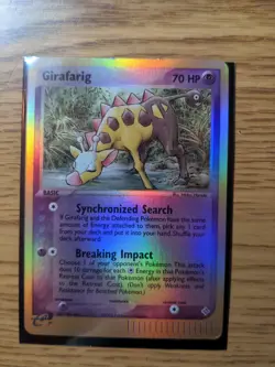 Girafarig 2003 Pokemon EX Dragon 16/97 REVERSE HOLO foil Near Mint NM Ungraded - Image 1