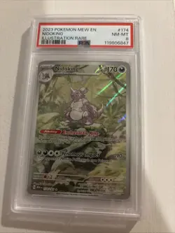 2023 POKEMON MEW EN-151 ILLUSTRATION RARE #174 NIDOKING PSA 8 - Image 1