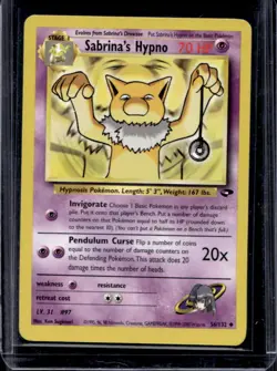 2000 Pokemon Gym Challenge Sabrina's Hypno #56/132 - Image 1