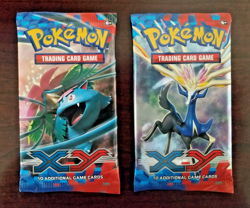 Lot of (2) Pokemon XY Base Set Factory Sealed Booster Pack - Veusaur Xerneus Art - Image 1
