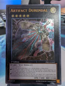 YuGiOh! Artifact Durendal PRIO-EN049 1st Ed Ultimate Rare - Image 1