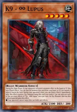 K9-ØØ Lupis Yu-Gi-Oh! JUSH-EN034 1st Collector's Rare - Image 1