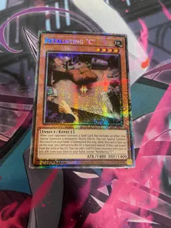 YUGIOH - RETALIATING "C" - STARLIGHT RARE - MP25 - NM - 1ST ED - Image 1