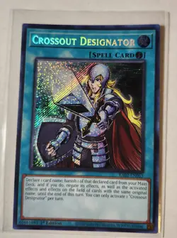 Crossout Designator (Secret Rare)-Secret Rare - 1st Edition - RA02-EN063 - 25... - Image 1