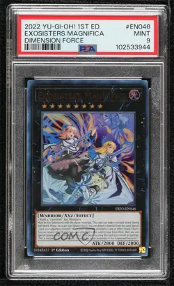 Exosisters Magnifica 1st Ed. YuGiOh Dimension Force PSA 9 MINT - Image 1