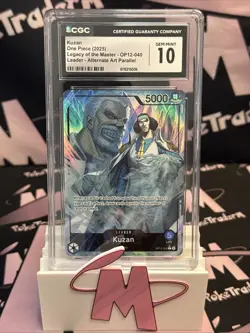 2025 ONE PIECE CCG KUZAN LEADER ALT ART OP12-040 CGC 10 - Image 1