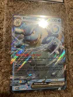 Pokemon TCG Blastoise EX Jumbo Promo Card - 009/165 151 Bloom Waters 9.5 Mint + - Image 2