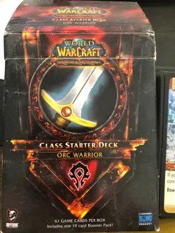 World of Warcraft Trading Card Class Starter Set 2011 Orc Warrior w/91 cards - Image 1