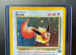 Eevee Pokemon League 11/53 WOTC Black Star Promo Holo Vintage Card LP - Image 2