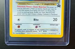 Eevee Pokemon League 11/53 WOTC Black Star Promo Holo Vintage Card LP - Image 3