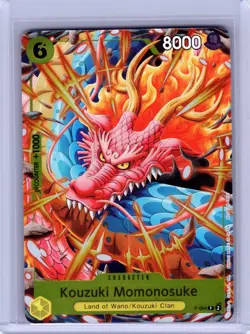 One Piece Kouzuki Momonosuke P-064 Promo Foil English Card - Image 1
