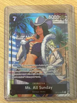 Ms. All Sunday OP14-084 Alt Art Super Rare One Piece Card English NM - Image 1