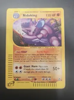 Pokemon Card-Nidoking-Holo-Aquapolis-H18/H32-NoCrystal-ENG- Played - Image 1
