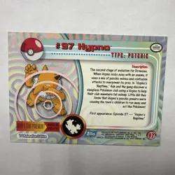 Topps 1999 Vintage Pokemon Card Hypno #97 - Image 2