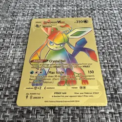 NM/Mint Glaceon VMAX 208/203 Secret Rare Rainbow Rare Holo Pokemon Card - Image 1