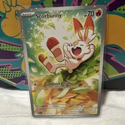 Pokemon TCG Scorbunny ASC 225/217 2026 Basic Fire 70 HP 10+ Regular Card - Image 1