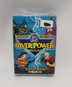SEALED 1996 Fleer DC OverPower Batman Superman OverPower Card Game Starter Deck - Image 1