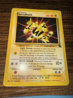 Pokemon TCG Electabuzz First Movie Black Star Promo WOTC Card Gold Stamp #2 1999 - Image 2