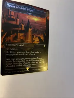 Tower Of Cirith Ungol Urborg Borderless Foil Card #0519 MTG LP - Image 2