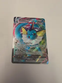 Vaporeon Vmax 30/203 Evolving Skies NM Full Art Ultra Rare Pokemon Card - Image 1