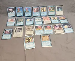Lot of 23 Assorted Vintage Magic The Gathering Cards (Foreign Black Border) - Image 1