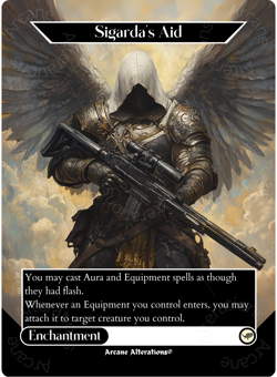 Sigarda's Aid - Full Art Altered Art Custom Proxy Cards - Image 1