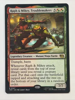 Raph & Mikey, Troublemakers - Teenage Mutant Ninja Turtles TMT #167 MTG Magic - Image 1