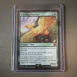 Magic the Gathering Final Fantasy Traveling Chocobo Foil Mythic Card #210 - Image 1