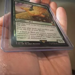 Magic the Gathering Final Fantasy Traveling Chocobo Foil Mythic Card #210 - Image 3