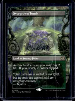 Magic The Gathering MTG Overgrown Tomb Borderless Foil #350 - Image 1