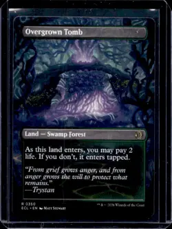 Magic The Gathering MTG Overgrown Tomb Borderless Foil #350 - Image 2