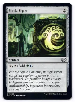 Simic Signet NM Commander: Duskmourn: House of Horror 0252 MTG Regular - Image 1