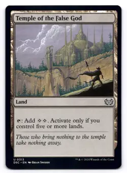 Temple of the False God X4 NM Commander: Duskmourn: House of Horror 0313 MTG Reg - Image 1