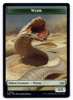 Wurm (0018) Fractal 20 NM Commander: Duskmourn: House of Horror MTG Regular - Image 1