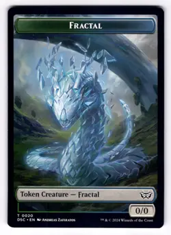 Wurm (0018) Fractal 20 NM Commander: Duskmourn: House of Horror MTG Regular - Image 2